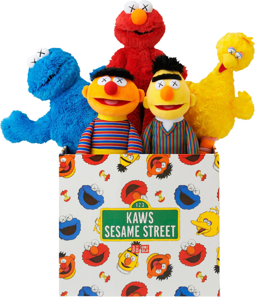 KAWS Sesame Street Uniqlo Plush Toy Complete Box Set Multi
