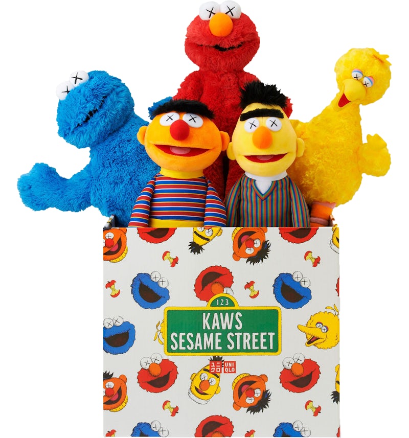 UNIQLO 「KAWS x SESAME STREET」 ぬいぐるみ 箱つき KAWS Sesame Street Uniqlo Plush Toy Complete Box Set Multi - US