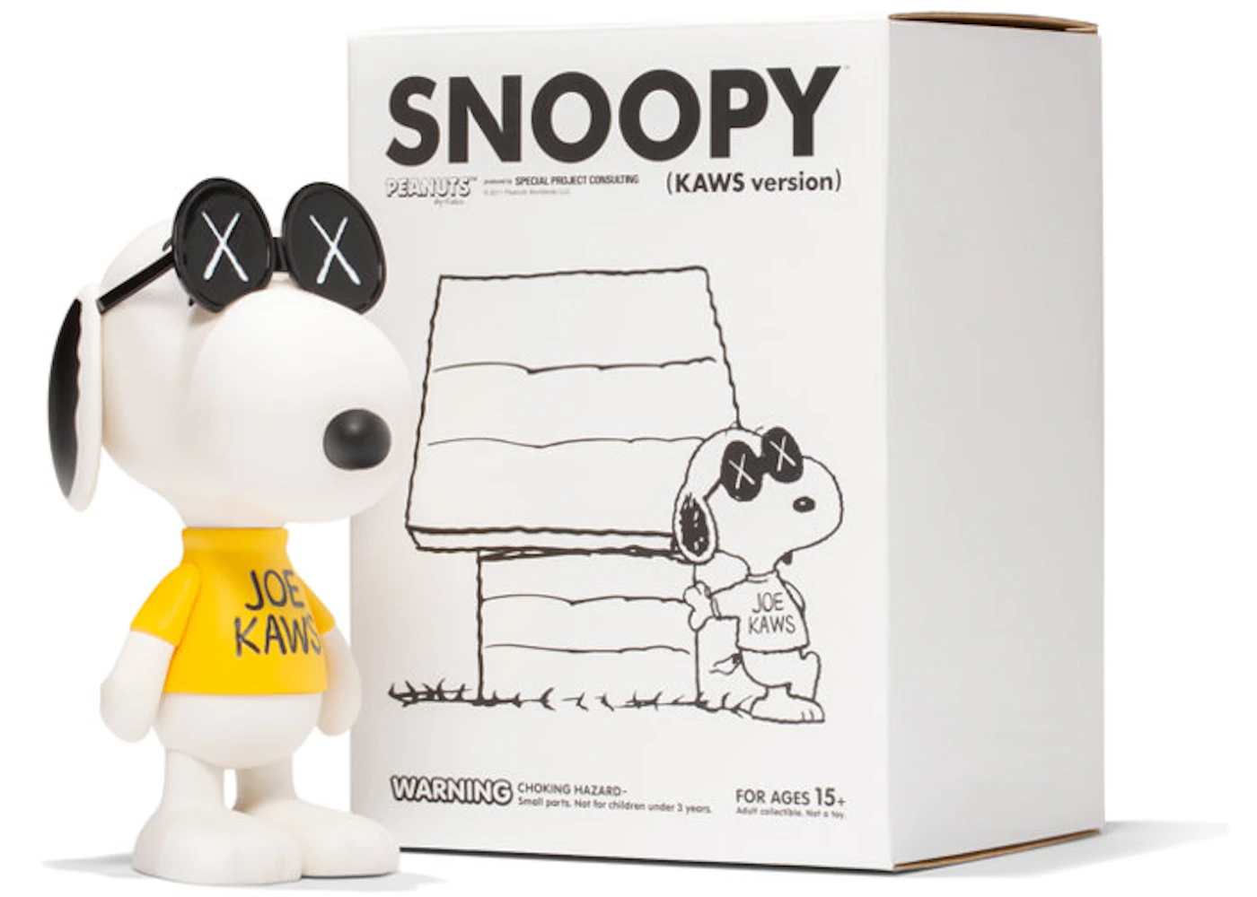 KAWS x Peanuts Joe Snoopy Vinyl Figure White