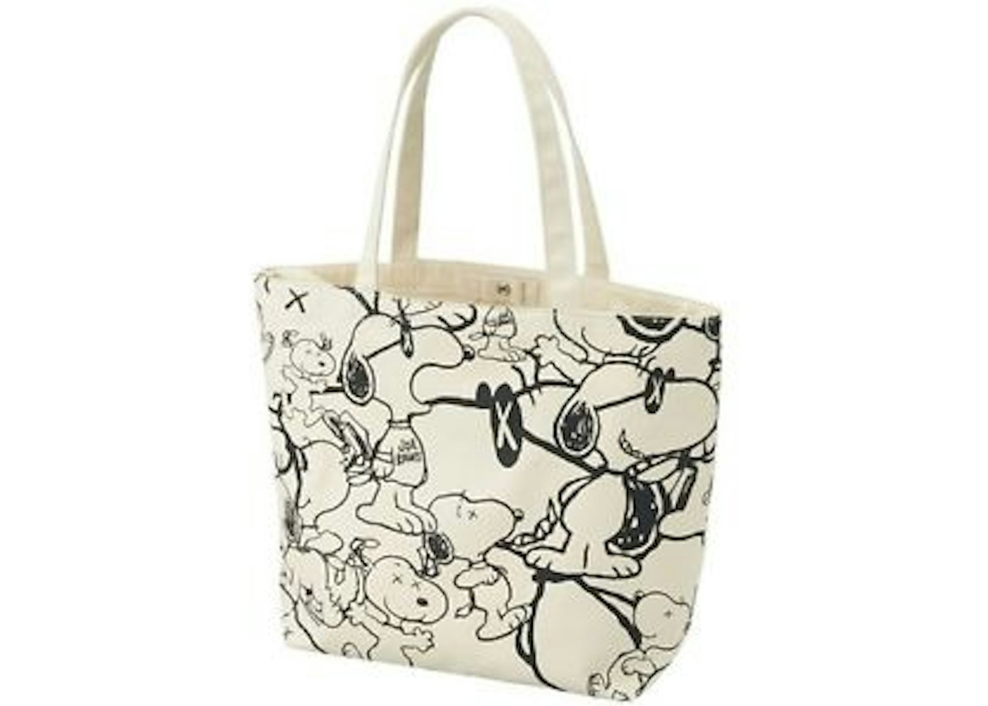 Kaws X Uniqlo X Peanuts Snoopy Pattern Tote Bag Beige Ss17 Kaws X Uniqlo X Peanuts Snoopy Pattern Tote Bag Beige Ss17