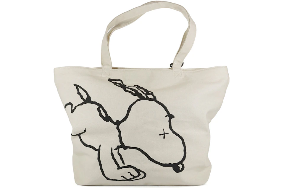 Kaws X Uniqlo X Peanuts Snoopy Tote Bag Beige Ss17 Kaws X Uniqlo X Peanuts Snoopy Tote Bag Beige Ss17