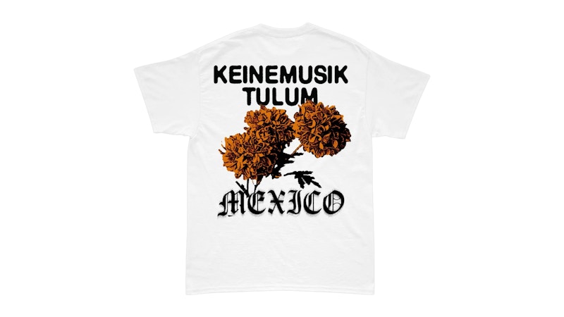 Pre-owned Keinemusik Men's  Tulum Flower T-shirt In White