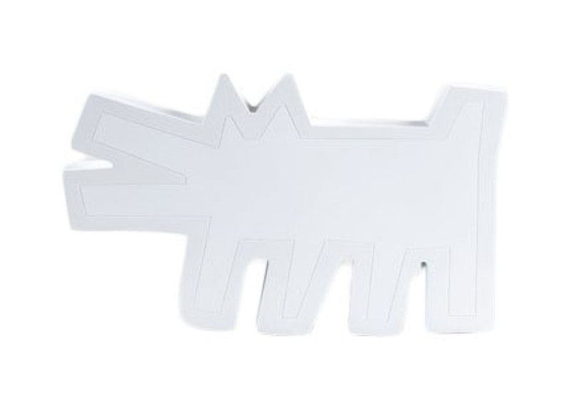 Keith Haring x Medicom Barking Dog Statue Figure White