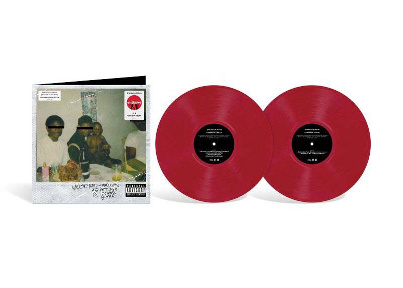 Kendrick Lamar Good Kid, M.A.A.d city 10th Anniversary Target Exclusive  2XLP Vinyl Opaque Apple Red