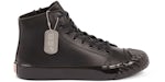 Kenzo School High Top Trainers Leather Triple Black