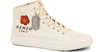 Kenzo School High Top Zapatillas Paris Logo Crema