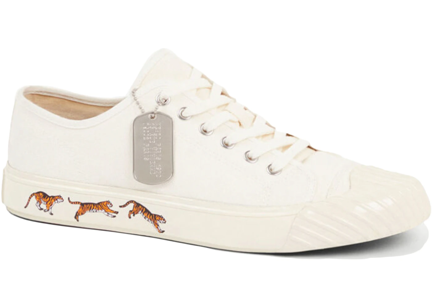 Kenzo School Low Top Trainers Tiger Sole Off White Men's - Sneakers - US