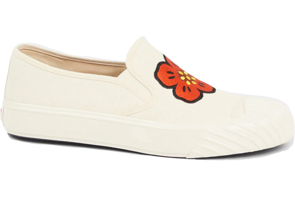 Kenzo School Slip On Trainers Cream Men's - Sneakers - US