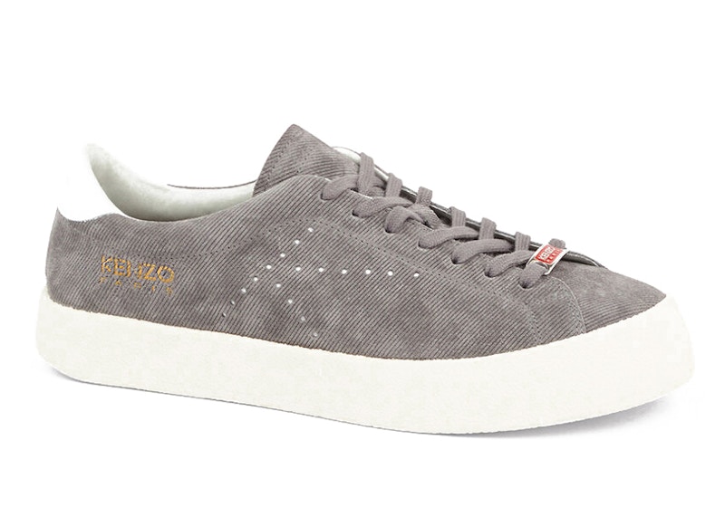 Kenzo Swing Low Top Trainers Suede Misty Grey