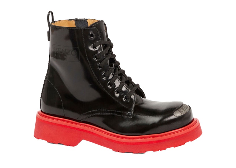 Red bottom black boots sale