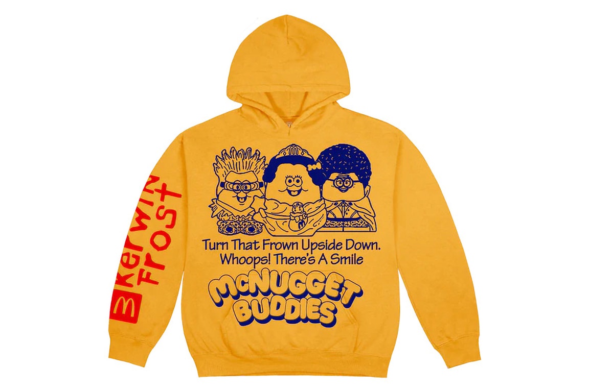 Pre-owned Kerwin Frost X Mcdonald's Mcnugget Buddies Hoodie Gold