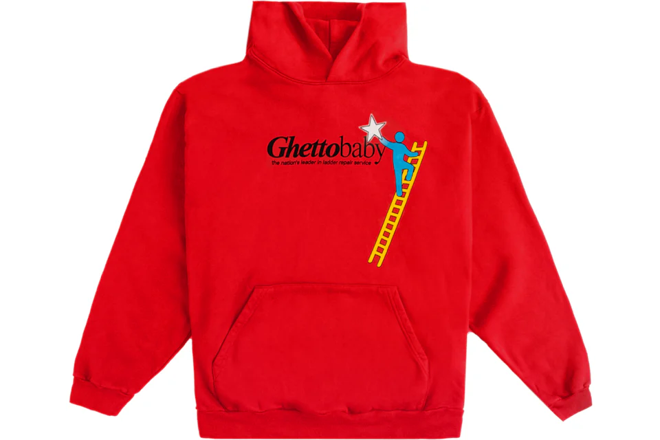 Kevin Abstract Ghettobaby Hoodie Red