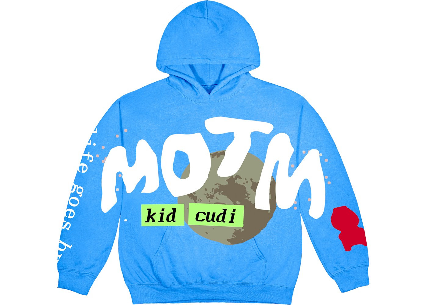 Kid Cudi Cpfm For Motm Iii Life Goes By Hoodie Blue Fw20 Kid Cudi Cpfm For Motm Iii Life Goes By Hoodie Blue Fw20