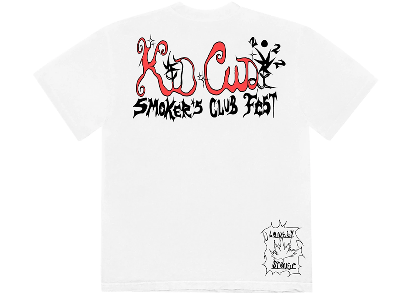 Kid Cudi Lonely Stoner T shirt White