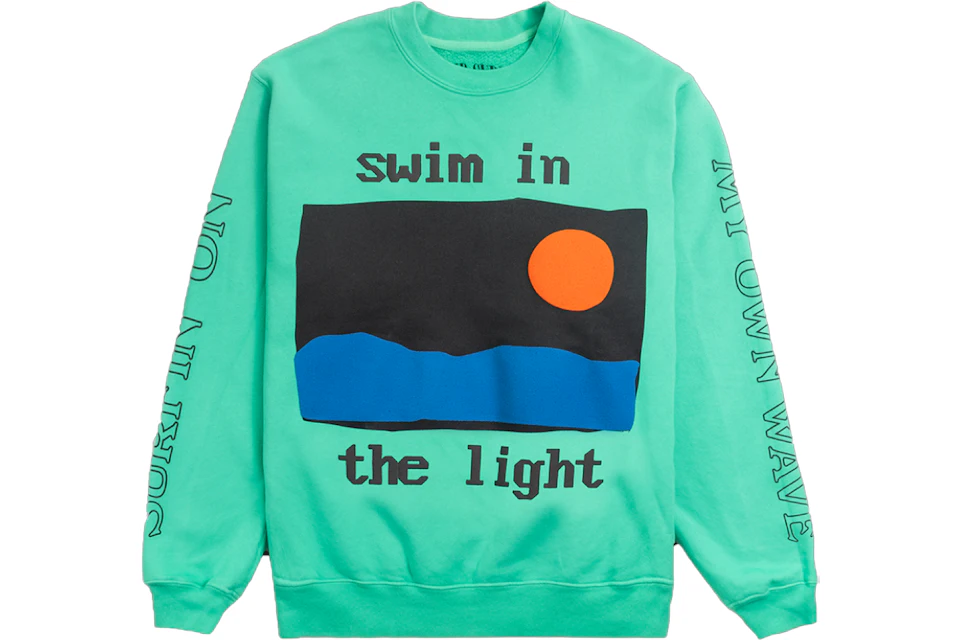 Kid Cudi Rolling Loud Swim In The Light Crewneck Teal