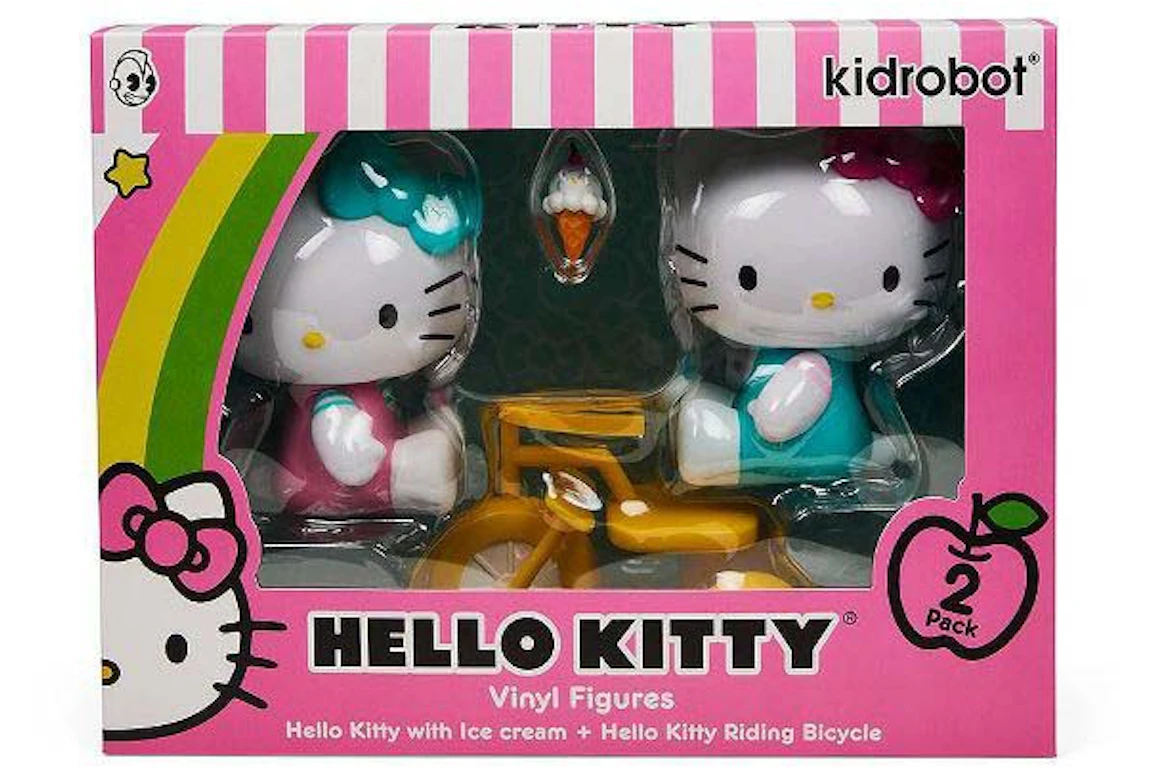 Kidrobot Hello Kitty Tricycle and Ice Cream Figure 2-Pack - GB