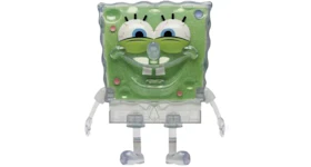 Kidrobot x Spongebob Squarepants NTWRK Sea Sponge Spongebob Figure 8 Inch Green Glow