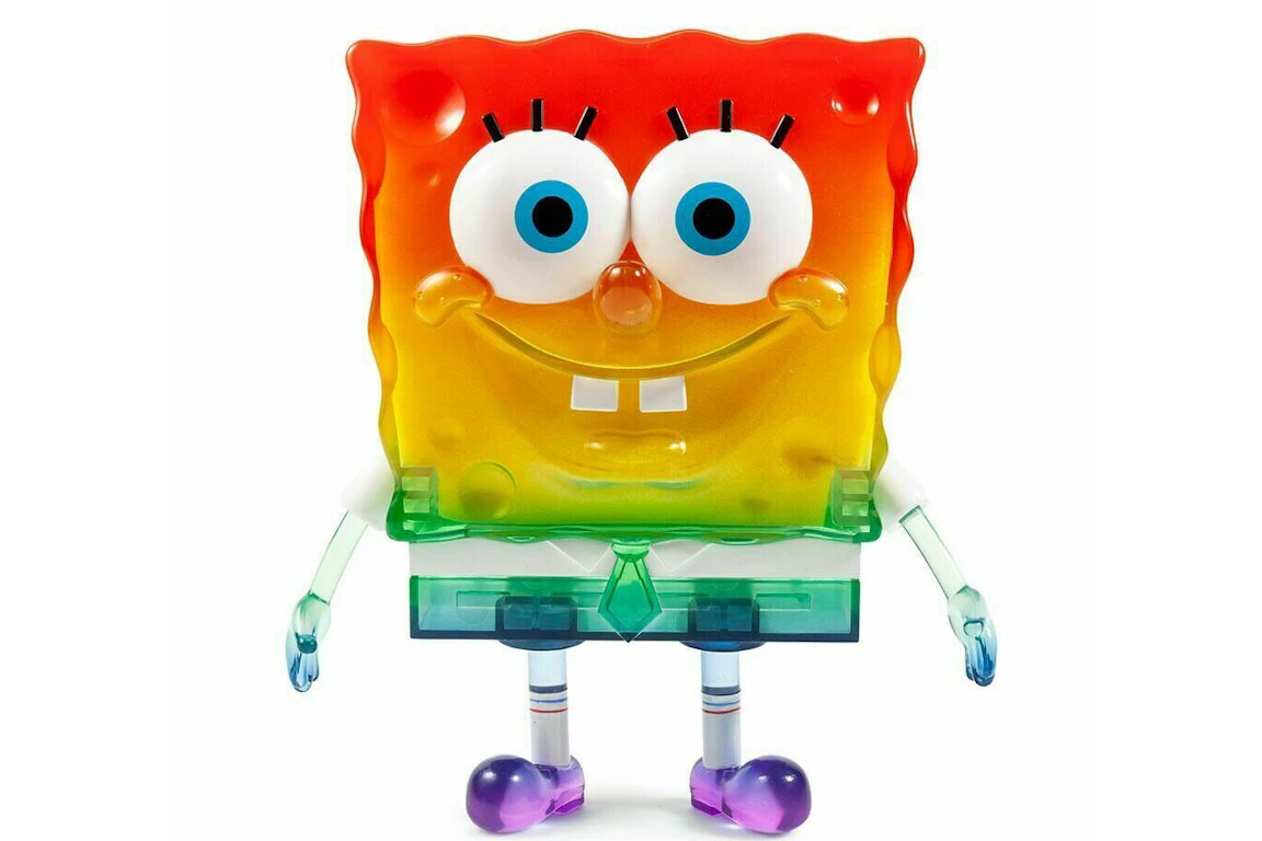 Kidrobot x Spongebob Squarepants SDCC Sea Sponge Spongebob Figure 8 Inch Rainbow