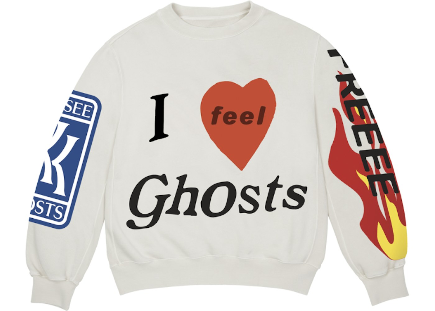 Kids see ghosts lucky me crewneck Clearance