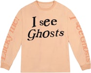 Kids See Ghosts I See Ghosts Long Sleeve Tee Neon Orange