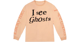 Kids See Ghosts I See Ghosts Long Sleeve Tee Neon Orange