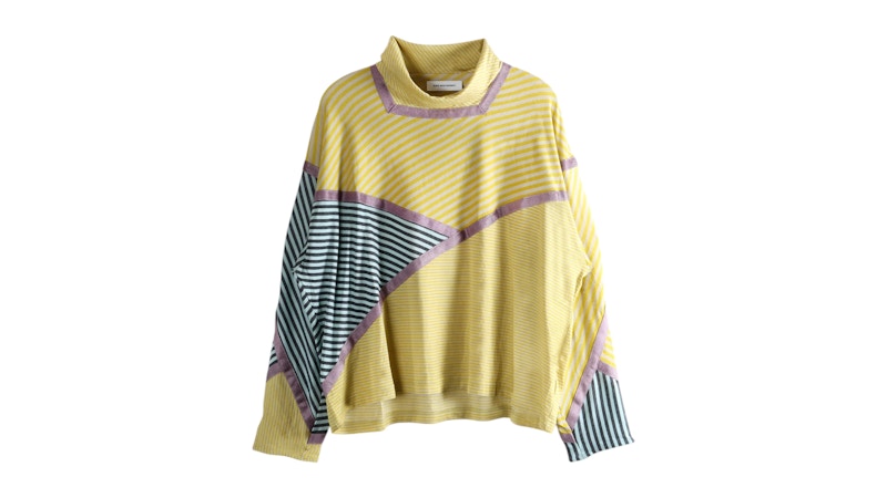 Kiko Kostadinov Raday Short Jersey Top Lemon/Light Grey Hombre