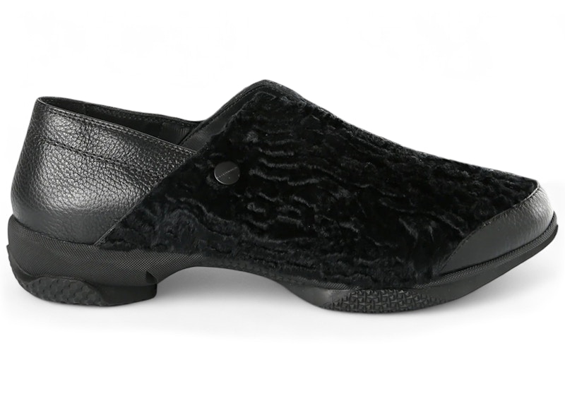 Pre-owned Kiko Kostadinov Men's  Vig Slipon Loafer Sneakers In Ink Black