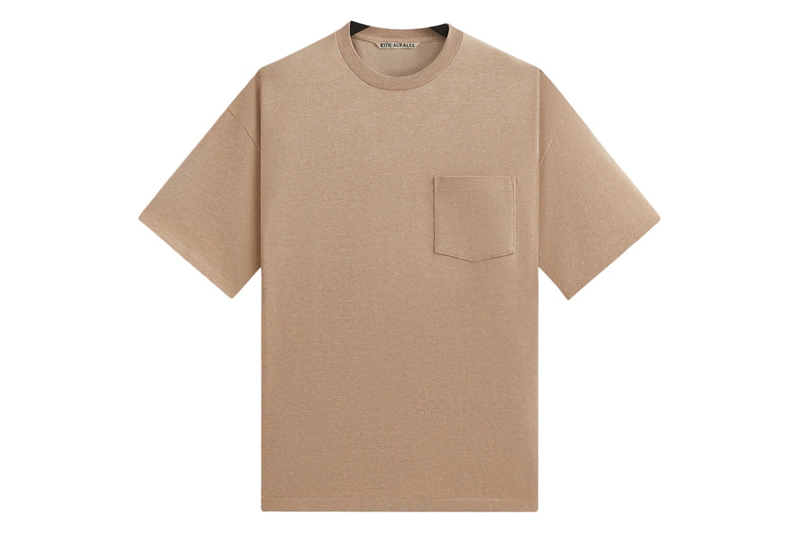 Click to view more detailed imagery on our partner's website Pre-owned Kith 101 X Auralee Luster Plaiting Tee Almond Heather
