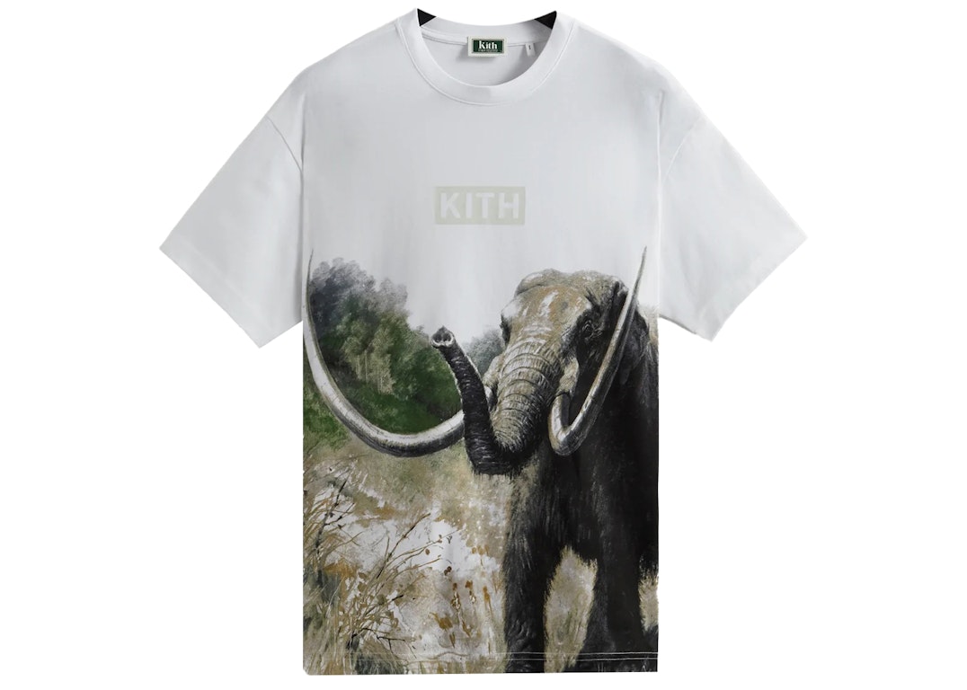 Pre-owned Kith Amnh Late Mammals Vintage Tee White
