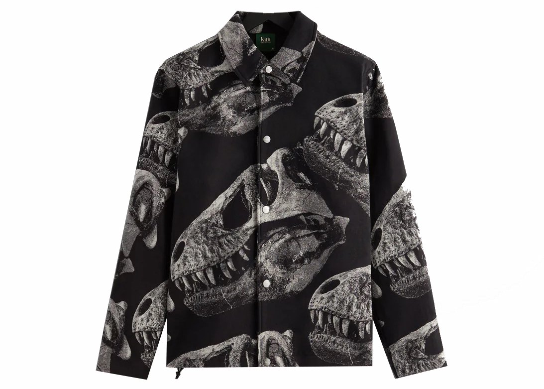 Kith AMNH T-Rex Coaches Jacket Black