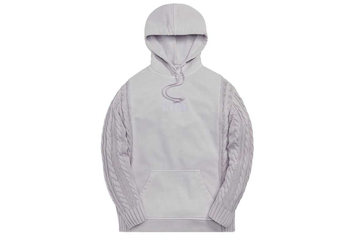 Pre-owned Kith Adam Combo Knit Hoodie Echo