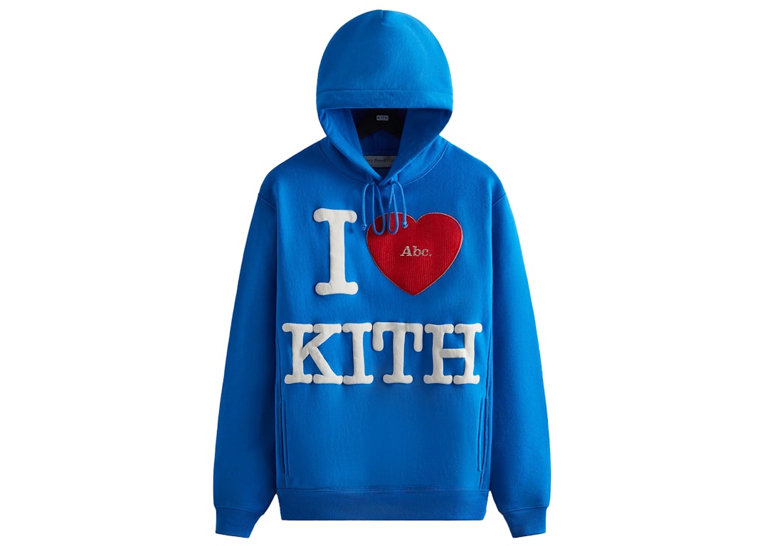 Pre-owned Kith Advisory Board Crystals I Love  Hoodie Blue