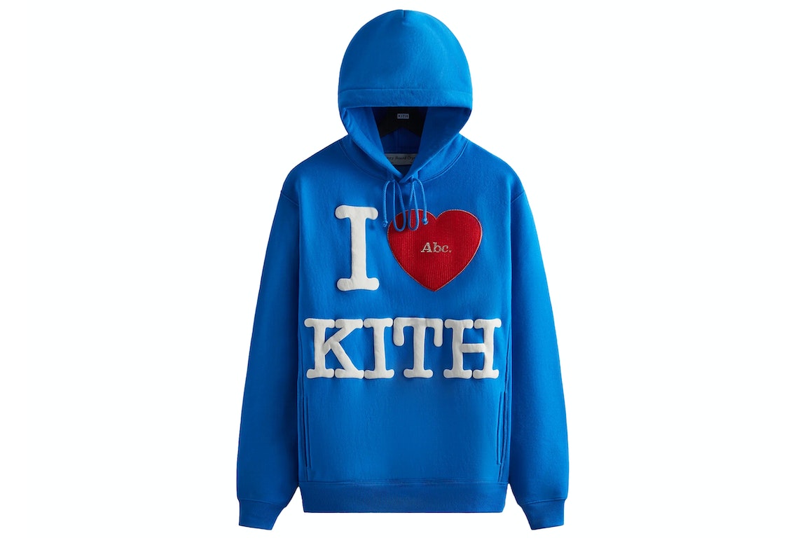 Pre-owned Kith Advisory Board Crystals I Love  Hoodie Blue