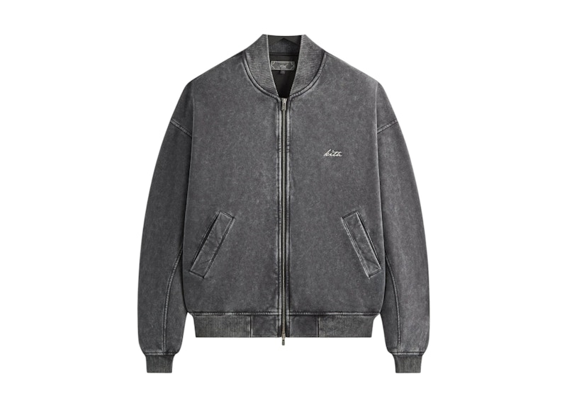 Kith Antique Wash Avery Bomber Jacket Black Men's - FW25 - US