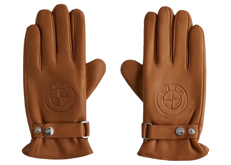 Kith BMW Manhattan Leather Gloves Desert - FW22 - TW