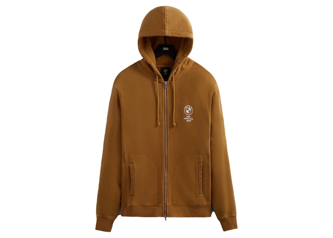 Pre-owned Kith Bmw Williams V Zip Up Hoodie Desert