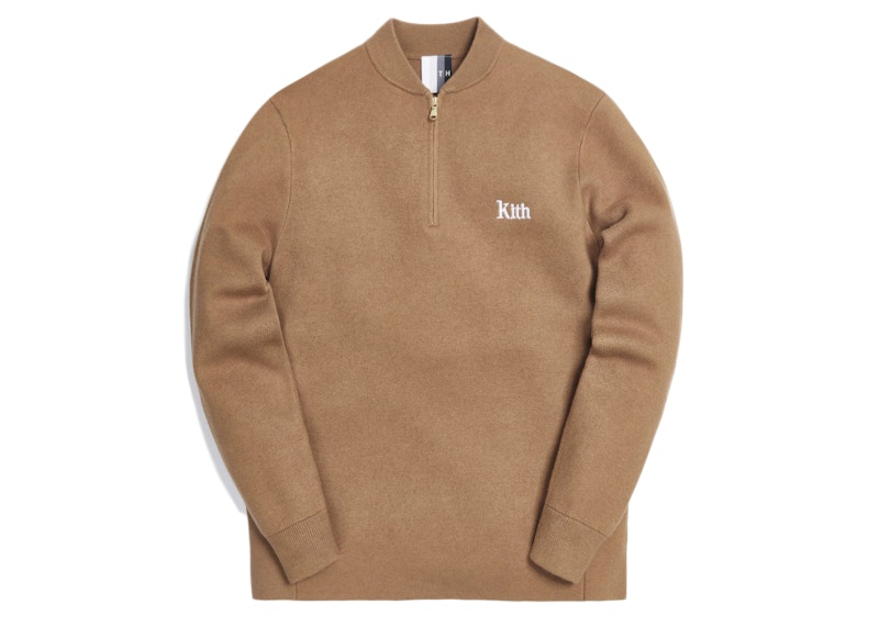 Kith Bayard Quarter Zip Dark Khaki Men's - FW20 - US