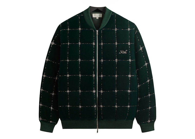 Kith Beaded Velluto Argilla Bomber Giacca Stadium
