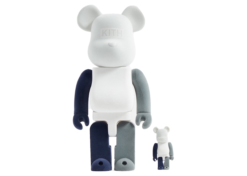 Kith Kithmas 2021 Bearbrick 100% u0026 400% Set Concrete