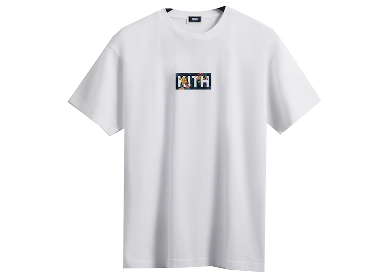 Kith Begonia Floral Serif Logo Tee Nocturnal Men's - SS22 - US