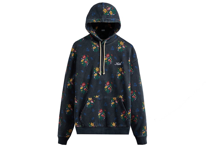 Kith Begonia Floral Williams III Hoodie Nocturnal