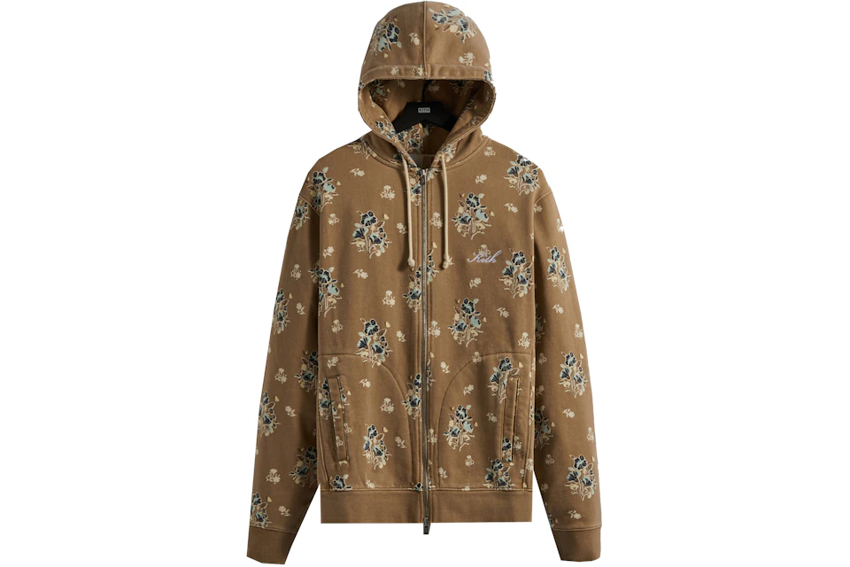 Kith Begonia Floral Williams V Full Zip Hoodie Canvas