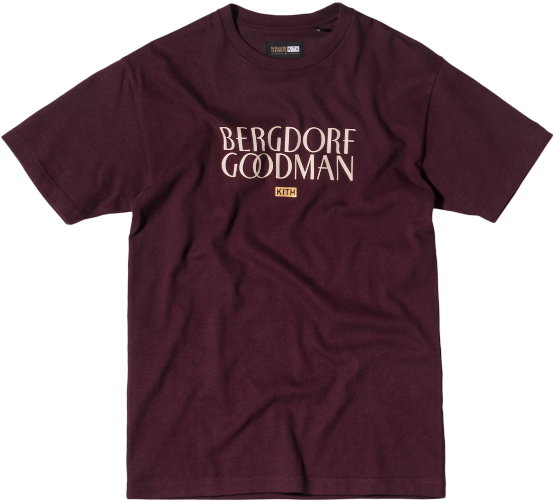 Lille bitte udbrud Woods Kith Bergdorf Goodman Tee Burgundy - SS17 Men's - US