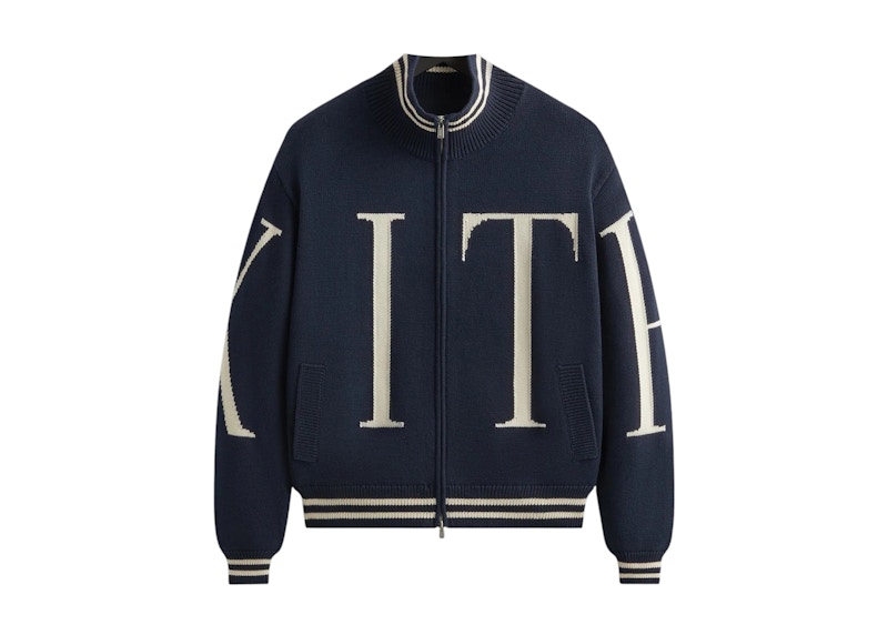 トップス Kith Big Letter NewYork Full Zip Sweater Kith Big Letter New York Wyona Full Zip Sweater Nocturnal Men's