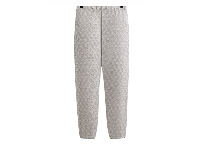 Pre-owned Kith Men's Bonded Fleece Nelson Sweatpant In Light Heather Grey
