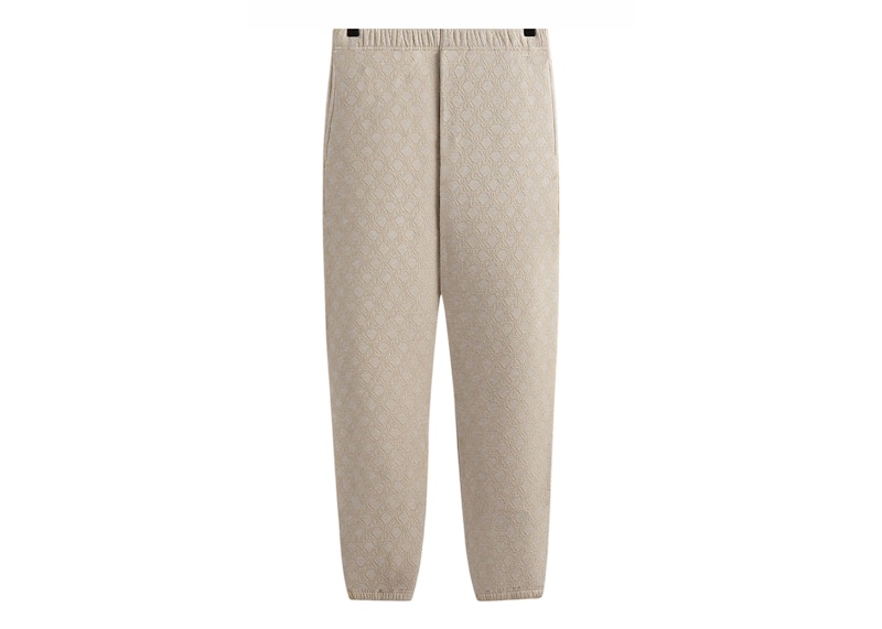 Pre-owned Kith Men's Bonded Fleece Nelson Sweatpant In Sandy Heather