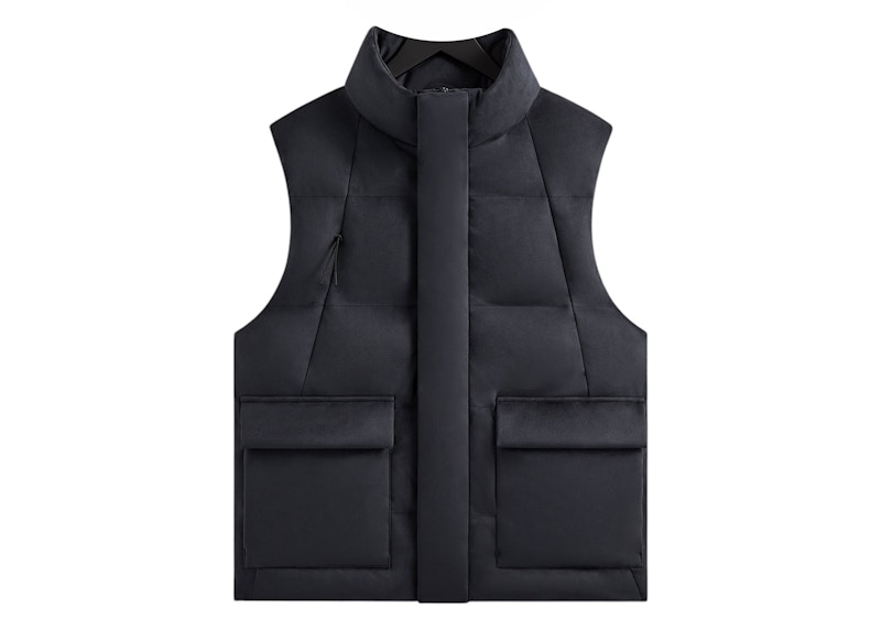 特別価格】KITH Wrinkle Nylon Midi Vest ダウン ベスト オレンジ メンズL