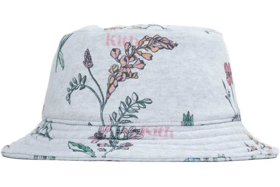Kith Botanical Floral Bucket Hat Light Heather Grey