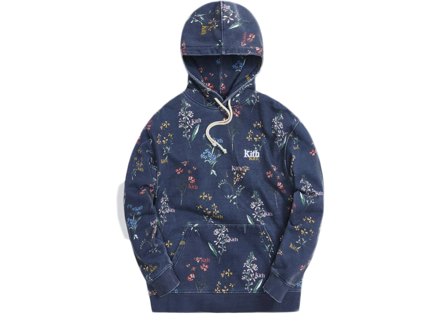 Kith williams 2 floral hoodie off white Clearance