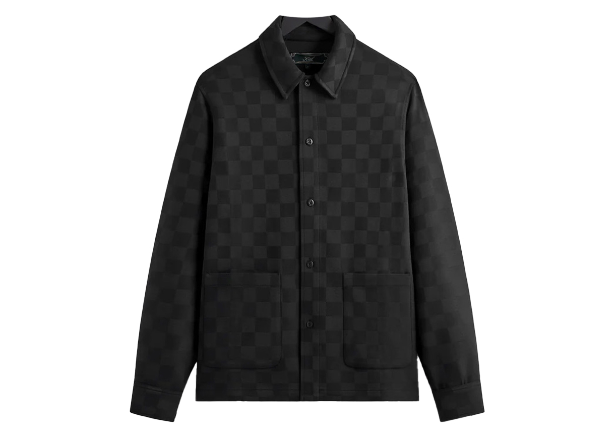 Kith Boxy Collared Overshirt Black Men's - FW23 - US